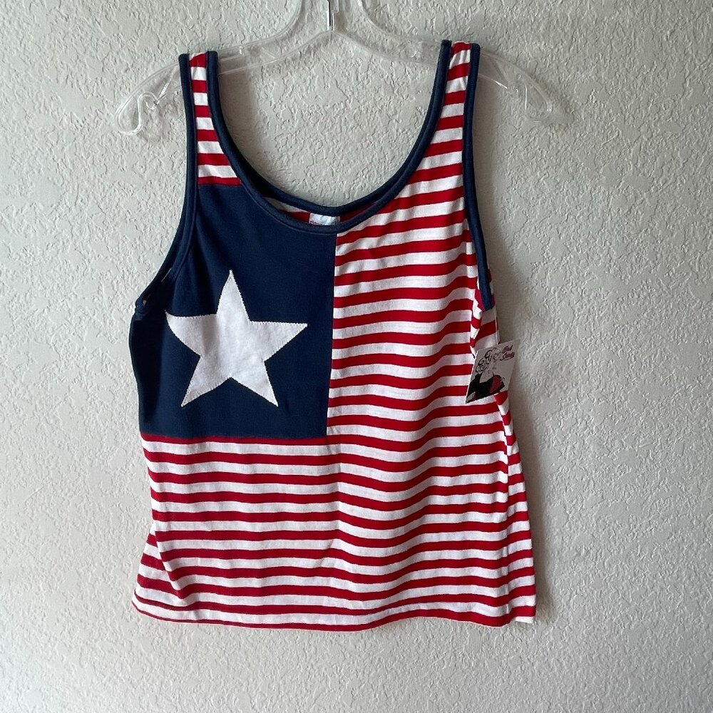 Vintage 90s Flag Inspired Tank Top